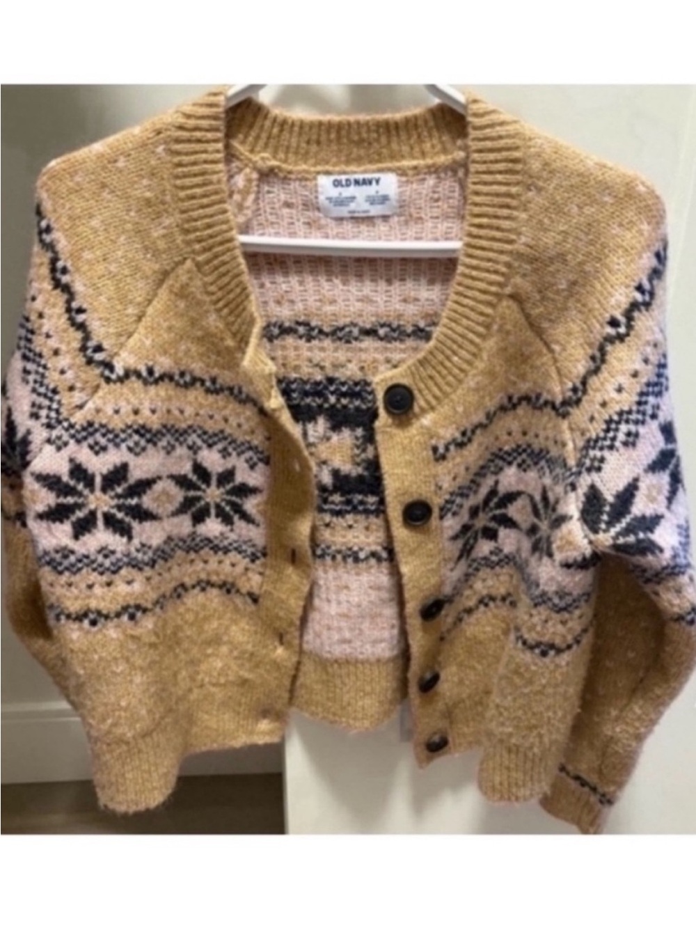 Old Navy Holiday Fair Isle Cardigan Sweater - Picture 5 of 8